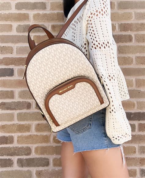 michael kors backpack handbag|Michael Kors Backpack beige.